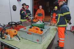 Theoretische Einweisung im Gerätehaus